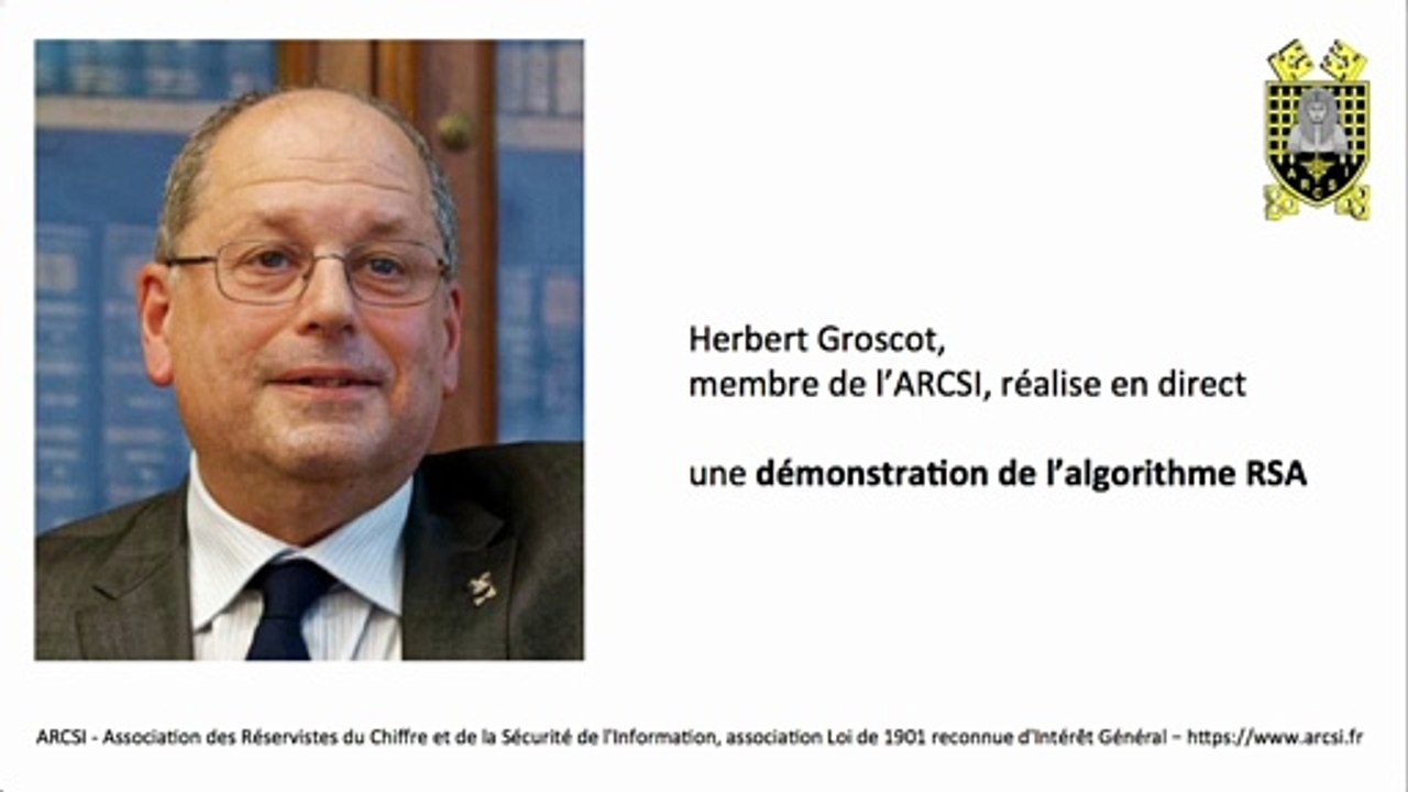 2021-Herbert Groscot : le fonctionnement de l'algorithme RSA
