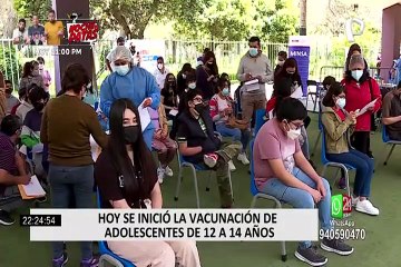 COVID-19: Este viernes se inició la vacunación para adolescentes de 12 a 14 años