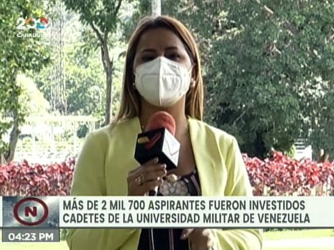 Más de 2 mil aspirantes fueron investidos cadetes de la Universidad Militar Bolivariana de Venezuela