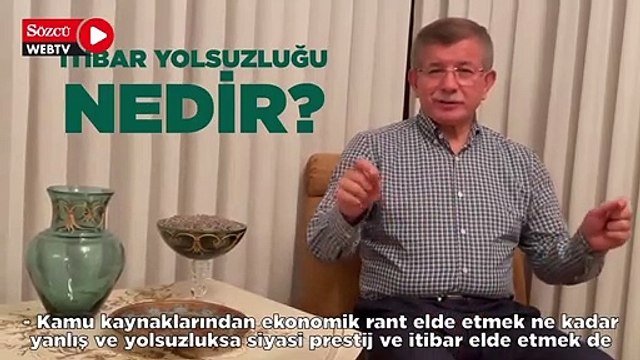 Davutoğlu, Erdoğan'ın açılışını yaptığı baraj için İtibar yolsuzluğu dedi