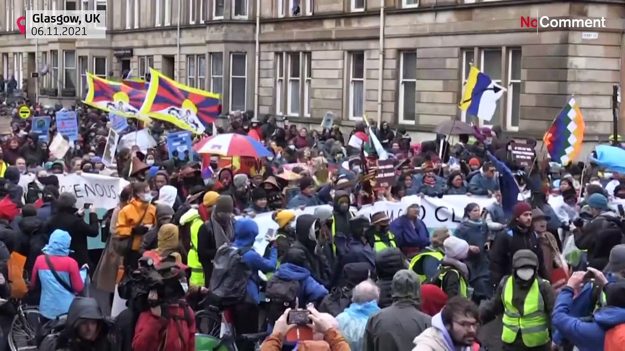 100.000 bei Klima-Protest in Glasgow - am weltweiten Aktionstag