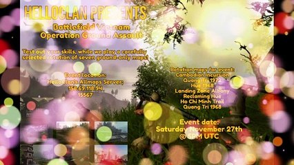 Battlefield Vietnam OP Ground Assault event promo