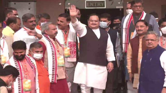 Leaders arrive at center for BJP national executive meeting
