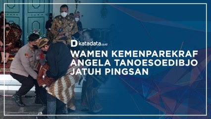 Rekaman Angela Tanoesoedibjo Jatuh Pingsan di Keraton Surakarta I Katadata Indonesia
