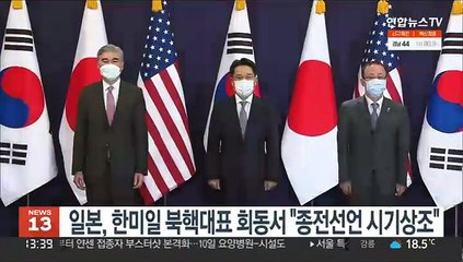 일본, 한미일 북핵대표 회동서 "종전선언 시기상조"