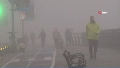 Sis nedeniyle görüş mesafesi düştü