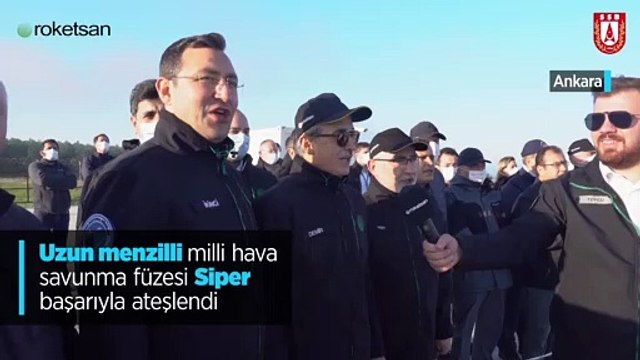Uzun menzilli milli hava savunma füzesi Siper başarıyla ateşlendi