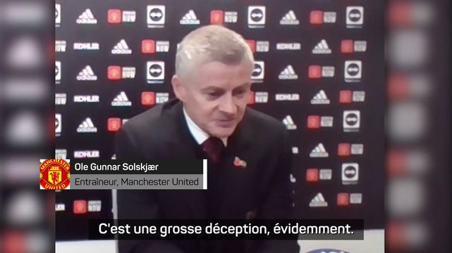 La réaction d'Ole Gunnar Solskjaer après la désillusion dans le derby