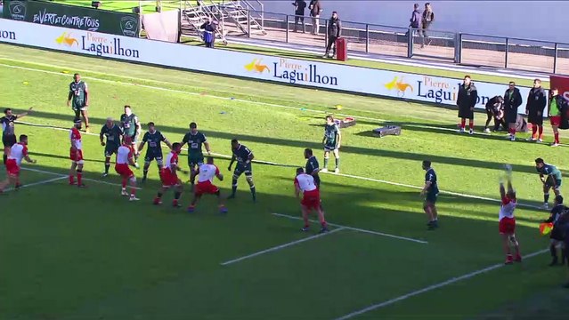 TOP 14 - Essai de Bastien SOURY (BO) - Section Paloise - Biarritz Olympique - J10 - Saison 2021/2022