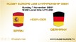 Spain v Germany | Rugby Europe U20 Championship 2021