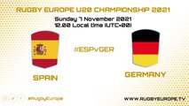 Spain v Germany | Rugby Europe U20 Championship 2021