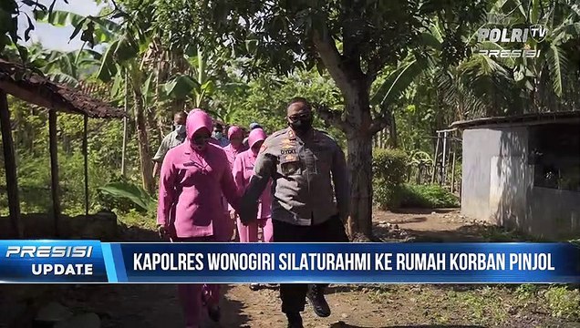 Kapolres Wonogiri Silaturahmi ke Rumah Korban Pinjol dan Berikan Sepeda Kepada Anak Keluarga Korban