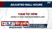 Mall operating hours sa NCR, gagawing 11AM-11PM simula Nov. 15