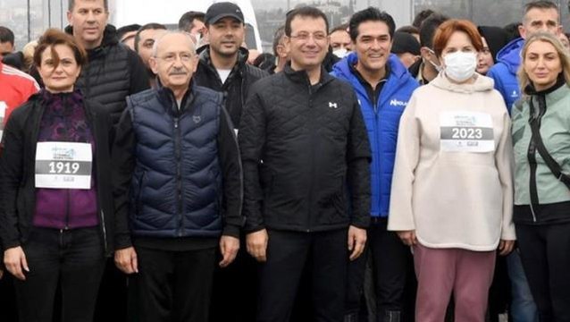 İYİ Parti İstanbul İl Başkanı Buğra Kavuncu maratondan fotoğraf paylaştı: Millet İttifakı köprüyü geçiyor