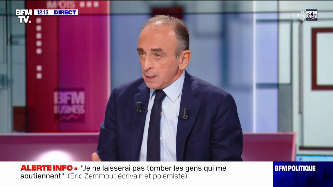 Éric Zemmour:  "Je suis potentiellement au second tour, qui l’eut cru il y a un mois ?"
