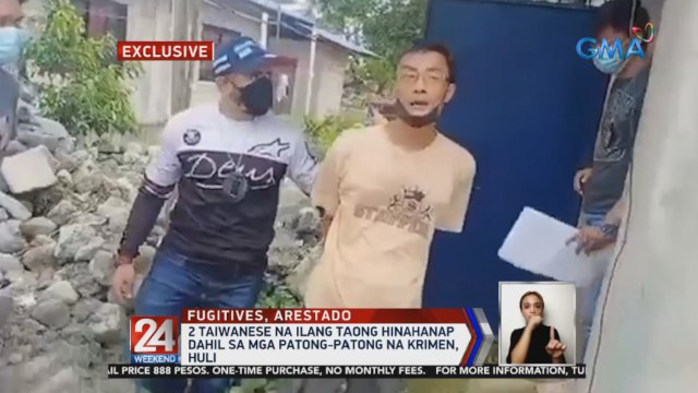 2 Taiwanese na ilang taong hinahanap dahil sa mga patong-patong na krimen, huli | 24 Oras Weekend