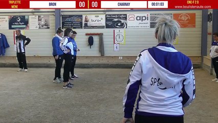 Bron vs Charnay triplette Championnat National des Clubs de Pétanque Féminins - 2ème Division - Groupe D à Cluses