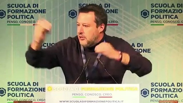 Milano, Salvini alla scuola politica della Lega: Ppe? Entro dove voglio . E Giorgetti non c'è