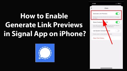 How to Enable Generate Link Previews in Signal App on iPhone?