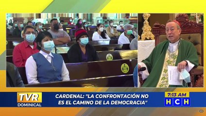 Cardenal: "No hay voto que valga una gota de sangre de los hondureños"