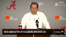 Nick Saban after 20-14 Alabama win Over LSU