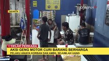 Ngeri! Aksi Geng Motor Bersenjata Tajam Rampok Tempat Cuci Mobil di Jalan TB Simatupang Terekam CCTV