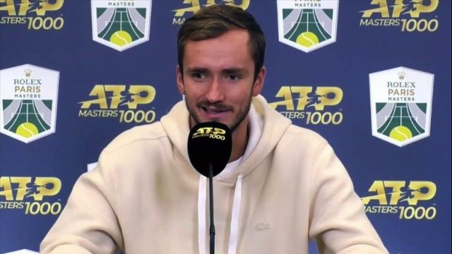 ATP - Rolex Paris Masters 2021 - Daniil Medvedev : Je n'aime pas perdre donc je ne peux pas dire que je suis heureux !