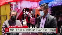 Potosí: gremialistas se sumarán al paro indefinido y anuncian movilizaciones