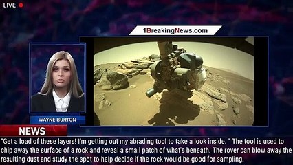 Mars rover eyes fascinating layered rocks that could hide clues to planet's past - 1BREAKINGNEWS.COM