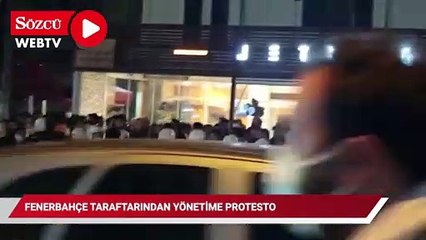 Fenerbahçe taraftarından yönetime protesto