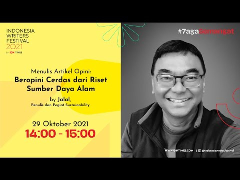 Menulis Artikel Opini : Beropini Cerdas dari Riset Sumber Daya Alam