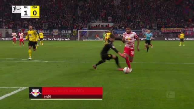 Nkunku inspires Leipzig to shock win over Dortmund