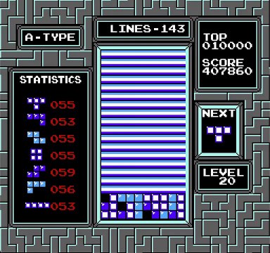 Tetris NES - Multiple Level 18 Games