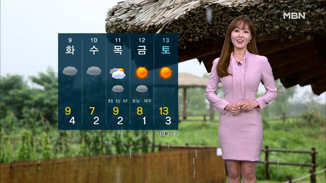 [굿모닝MBN 날씨]월요일 전국 강한 비바람…낮 기온 어제보다 11도가량 '뚝'