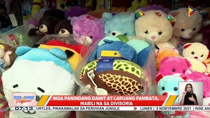 Mga mamimili, dagsa na sa Divisoria; mga panindang damit at laruang pambata, mabenta na