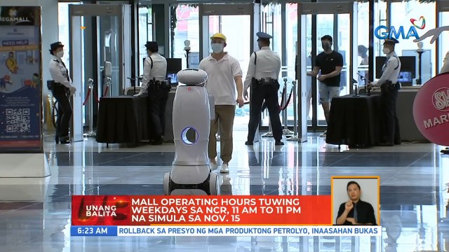 Mall operating hours tuwing weekdays sa NCR, 11AM at 11PM na simula sa Nov 15 | UB