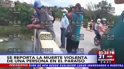 Encuentran a una persona muerta bajo un puente en El Paraíso