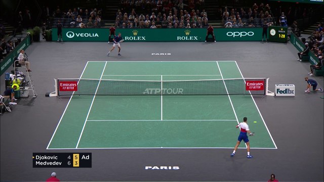 Djokovic v Medvedev | ATP Paris Masters Final | Match Highlights