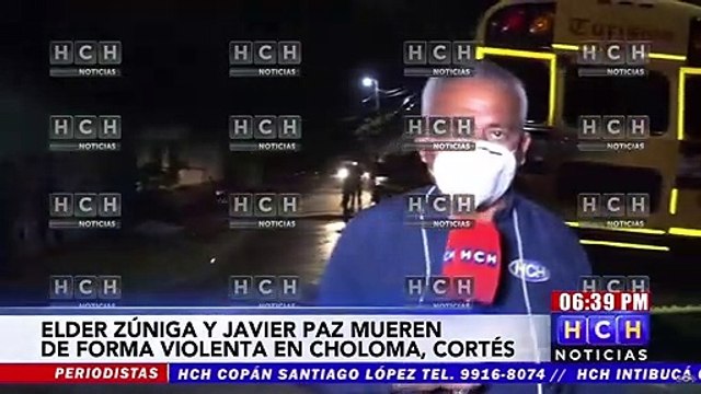 Se reporta el asesinato de dos personas en Choloma, Cortés