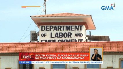 South Korea, bukas na ulit para sa mga Pinoy na manggagawa | UB