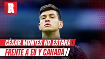 Selección mexicana, César Montes es baja con el tri; Tiba Sepúlveda ocupará su lugar