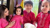 Shilpa Shetty की बेटी Samisha ने तुतलाते हुए भाई Viyaan को किया Wish, Viral Video | FilmiBeat