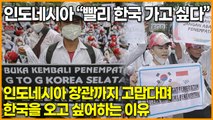 인도네시아 “빨리 한국 가고 싶다” 인도네시아 장관까지 고맙다며 한국을 오고 싶어하는 이유