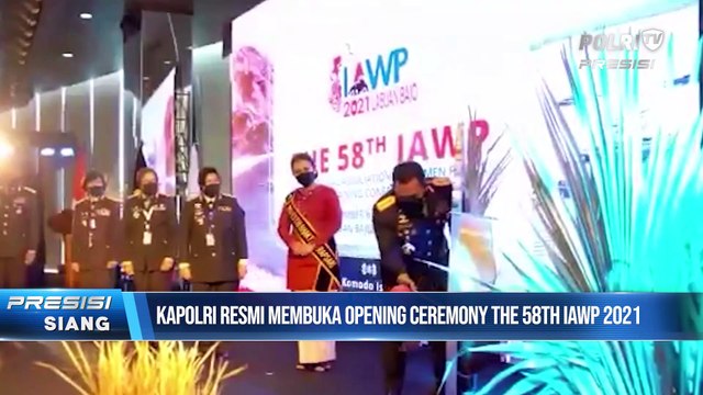 Kapolri Buka IAWP Sampaikan Kesetaraan Gender di Polri