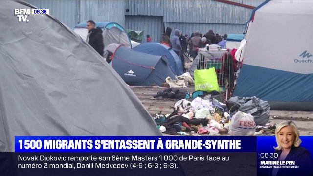 Nord: près de 1500 migrants s'entassent dans des campements de fortune à Grande-Synthe