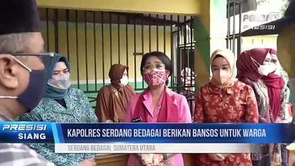 Kapolres Serdang Bedagai Berikan Baksos untuk Warga Korban Banjir