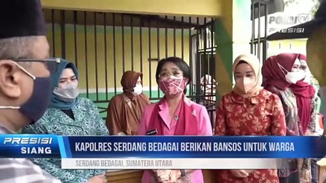 Kapolres Serdang Bedagai Berikan Baksos untuk Warga Korban Banjir