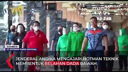 Hotman Paris Unggah Momen Saat Diajari Jenderal Andika Perkasa Nge-Gym