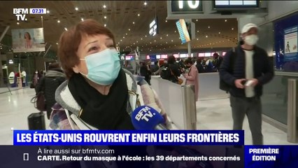 L'émotion d'une Française pouvant (enfin) rendre visite à sa fille et son nouveau petit fils aux États-Unis