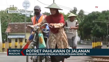 Potret Pahlawan Di Jalanan, Sukarelawan Penjaga Perlintasan Kereta